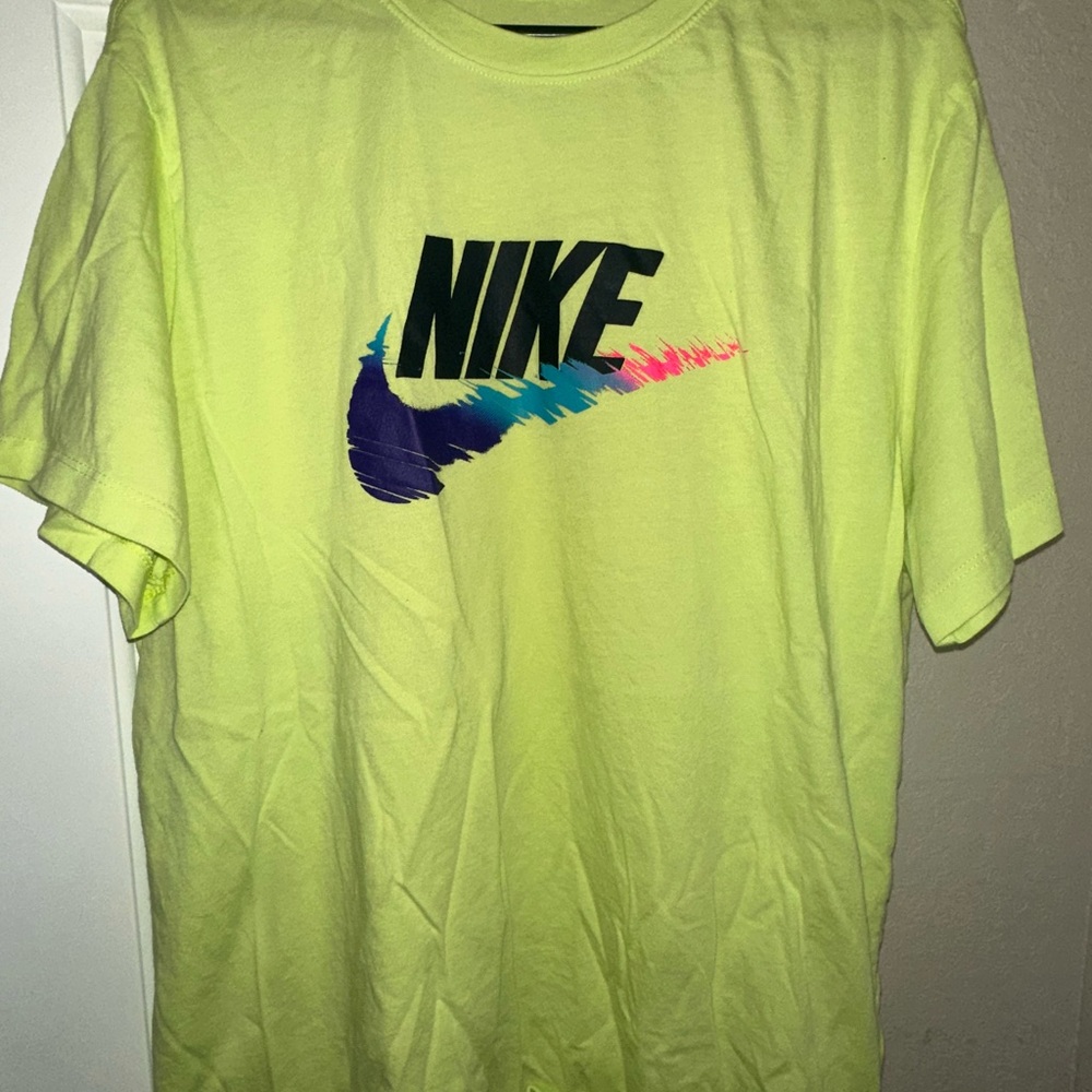 Nike Men's Neon Green Graphic Tee